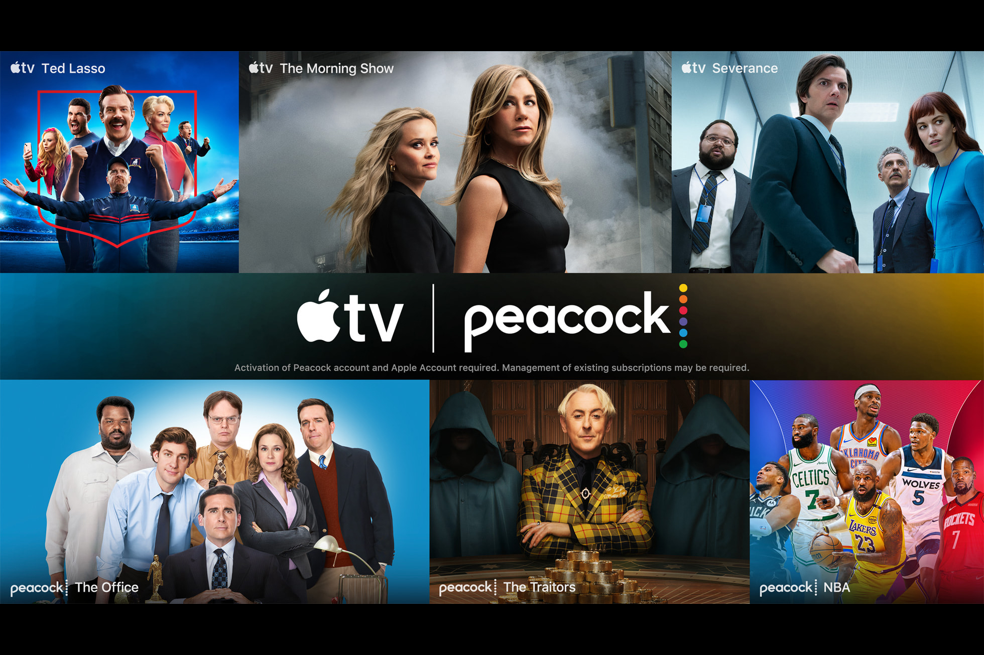 Apple TV와 Peacock이 월 15달러 할인된 구독 번들 발표
